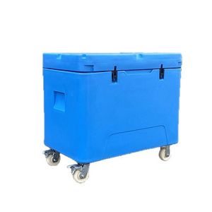 Contenedor Térmico de Plástico Rotomoldeado Moderno de 330L para Hielo Seco, Aislamiento de 7cm de Grosor, Reutilizable, con Junta de Silicona Comercial y Logotipo Resistente - Product Image 2