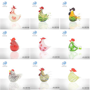 <span class=keywords><strong>Murano</strong></span> patung kaca ayam jantan, hiasan tangan ayam Paskah dalam ruangan pola unik hadiah kerajinan kaca - Product Image 4