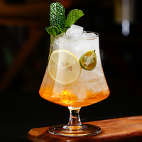 Verre à brandy en cristal motif tulipe, sans plomb, pour dégustation de whisky, amélioration de l'arôme du cognac et du vin, idéal pour les fêtes
