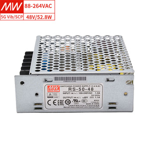 MEAN WELL RS-<strong>50</strong>-48 High Eff. 89% 48V 52.8W Single Output Power Supply for <strong>Industrial</strong> Automation - Product Image 1