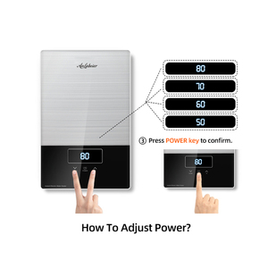 220V 8000W Multifunctional Tankless Electric Water Heater 1-Year Warranty English Operating Whole <b>Plastic</b> Bulk Order Discounts - Product Image 2