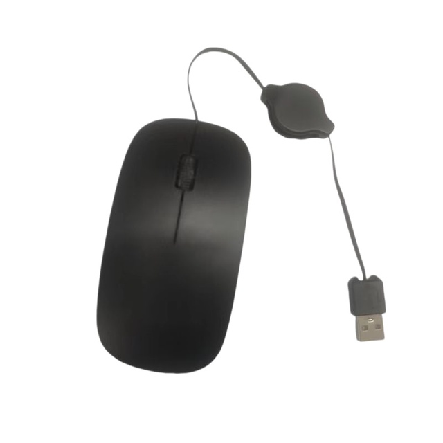 Retractable Cable Wired USB Optical Mouse Ergonomic Computer Mice From Dongguan, China