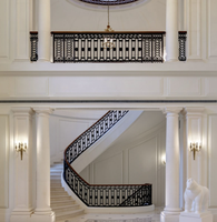 Prima en fer forgé personnalisé de haute qualité maison escalier clôture meilleur prix garde-corps en fer forgé