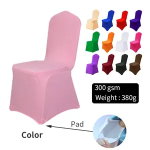 Cheap Spandex Ruffled Chair Covers Chair Hood Sash Chair Hat Bands For Wedding Party Event Decoration