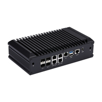 Kansung 4 * SFP + y 5*2,5G LAN Soft Router Intel Atom C3758R Denverton Procesador Pfsense Firewall Server Mini PC