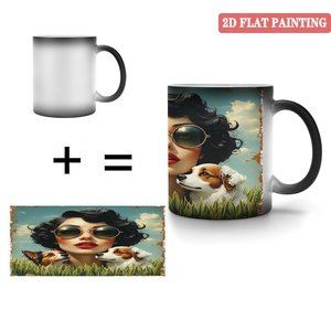 Heat Sensitive <b>Mug</b> 11oz Frosted Black Ceramic Color Changing Cup Novelty Gift <b>Box</b> Packed - Product Image 4
