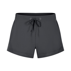 Shorts de Yoga de Cintura Alta <span class=keywords><strong>en</strong></span> Color Liso, <span class=keywords><strong>Pantalones</strong></span> de Compresión de Nailon con Cordón, Shorts Deportivos de Verano para Correr y Gimnasio - Product Image 1