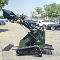 Vendita Diretta Fabbrica - Minipala Cingolata Diesel Kubota Euro 5 EPA con Caricatore Frontale, Trinciatrice Forestale, Rasaerba e Sistema Completamente Idraulico da 400 kg