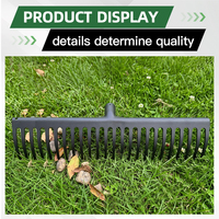 Nouveauté : Râteau large de jardin en métal personnalisé pour outils agricoles