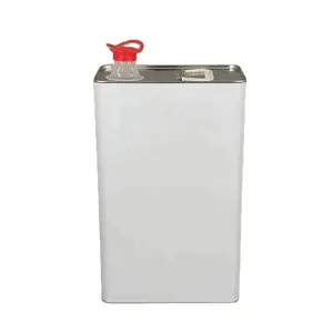 Hoge Kwaliteit 1 Gallon Hot Koop F-Stijl Vierkante Olie Tin Kan Container Met Metalen Handvat En Plastic Uitloop cover