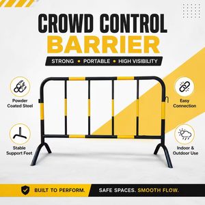 Anti Rust Temporary Pedestrian Barricades Galvanized Steel Crowd Control Barriers <strong>Covers</strong> <strong>Fencing</strong> <strong>for</strong> Concert Public Events - Product Image 3