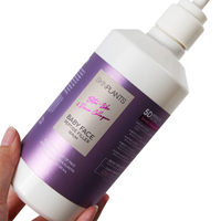 Étiquettes personnalisées de luxe pour sérum, cosmétiques imperméables, logo métallique violet, autocollant pour soins de la peau, flacon de lotion, étiquettes d'emballage BOPP