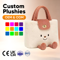Sac à dos en fourrure de haute qualité, violet, peluche, mignon, avec breloque animale, dessin animé, taille personnalisée, unisexe