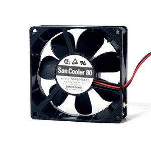 ซันโย เดนกิ ซัน คูลเลอร์ 80 80x80x25 มม. 24V 0.1A พัดลมระบายความร้อนอินเวอร์เตอร์ - Product Image 2