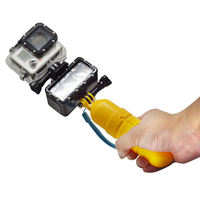 Support de phare LED externe sous-marin pour vélo Go Pro Super Light Flash Diving Light pour GoPro Camera Hero 11 Black 10 9 8