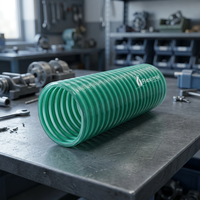 Tuyau flexible en plastique vert Flexima, tube de refoulement et d'aspiration renforcé rond