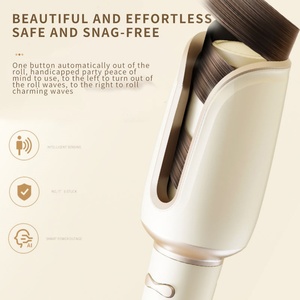 Set Profesional de Rizador de Pelo de Cerámica Eléctrico Giratorio con Pantalla LED de Temperatura, Herramienta de Peinado de Plástico de Marca Privada - Product Image 4