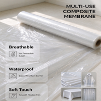 Film TPU transparent en polyuréthane thermoplastique, membrane élastique, film flexible imperméable pour la lamination de tissus de gants de protection