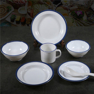 Melamine Tableware <b>Set</b> With Bowls Plates And Cup For <b>Restaurants</b> Hotels Commercial Use Durable Round Design - Product Image 1