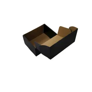 custom free design sustainable cardboard corrugated logistics shipping mailer emballage carton black paper mailing boxes