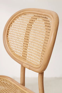 Silla infantil de ratán natural hecha a mano para sala de estar, cocina, balcón, diseño moderno ecológico, decoración del hogar enfocada en la seguridad - Product Image 2