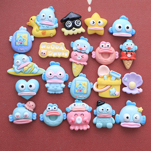 Lindos Dijes de Resina para Manualidades, Decoración para Fundas de Teléfono, Coleteros y Accesorios para el Cabello - Serie Monstruo, Pez Marino Azul, Venta al por Mayor - Product Image 1