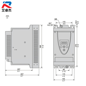 ซอฟต์สตาร์ทเตอร์ ATS22D75S6 ของแท้ใหม่ สำหรับมอเตอร์แบบอะซิงโครนัส 230V(18.5kW) 400-440V(37kW) 500V(45kW) Altistart 22 - Product Image 2