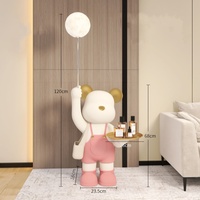 Personnalisé dessin animé violent ours plateau stockage sol grand ornement lumière luxe créatif artisanat salon bricolage décoration de la maison