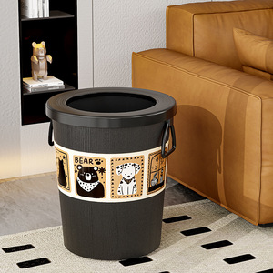 Style médiéval créatif multifonctionnel anti-poussière poubelle seau de stockage poubelles poubelle poubelle poubelle - Product Image 2