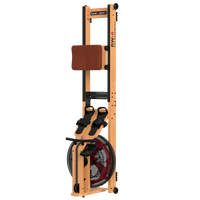 SNODE Rameur à Résistance Continue en Bois Massif Pliable pour Cardio en Intérieur, Équipement de Fitness pour Exercice Complet du Corps, Idéal pour la Maison