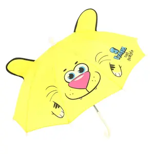 소년과 소녀를위한 WHot 판매 귀여운 어린이 우산 3D 우산 모델 귀 귀여운 동물 만화 패턴 어린이 우산 파라솔
