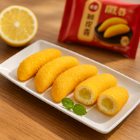 산콴 급속냉동 간식 바삭바삭한 바나나 모양의 달콤한 찹쌀떡 도매 중국식 딤섬 300g 포장