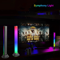 Barres lumineuses LED intelligentes pour jeux avec contrôle par application, synchronisation musicale, RGBIC, lumière d'ambiance BT pour la décoration de la télévision, des fêtes et des salles de jeux