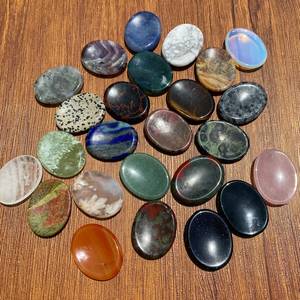 Natural Healing 35x45mm Worry Pocket <strong>Stone</strong> Crystal Thumb Gemstone Crystal Massage <strong>Chakra</strong> Worry <strong>Stone</strong> - Product Image 6