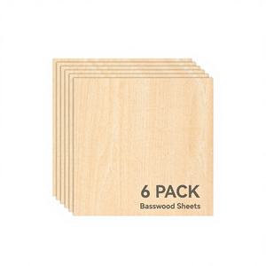 อุปกรณ์เสริมเครื่องพิมพ์ 3 มิติ ไม้อัดบาสวูดขนาด 3 มม. (6 ชิ้น) ผลิตในสหรัฐอเมริกาเพื่อการพิมพ์ที่ละเอียดอ่อนและดีไซน์ที่ยืดหยุ่น - Product Image 1