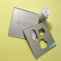 Interrupteur tactile intelligent pour la maison, Shenzhen, 86*86mm, panneau en verre trempé