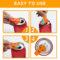 Outils d'ouverture manuels pour canettes de soda, ouvre-boissons facile, petit ouvre-boissons en plastique coloré pour canettes de soda et de coca