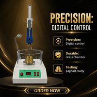 Digital Electronic Asphalt for Equipment Semi Automatic Penetrometer Lubricating Grease Cone for Measurement 220V 50Hz