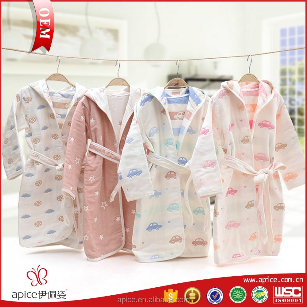 Китай 100% хлопок муслин 5 слой марли детей Халат