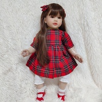 Fabriqué en Chine, poupées de bébé en silicone pleine grandeur, pas cher, Boneca Reborn 60 cm avec accessoires pour poupées