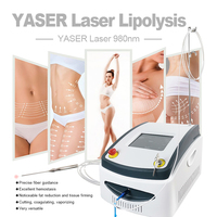 Appareil de liposuccion Vaser, laser diode 980 nm, machine de remodelage corporel, lipolyse, endolaser, lifting du visage
