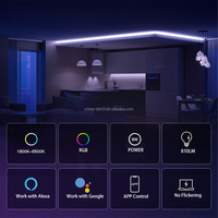 Ampoule LED 9W RVB WIFI et APP avec base E27 pour usage intérieur et domestique, couleur changeante, 1 pièce
