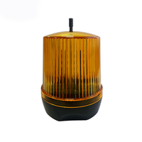 Amberfarbenes kabelloses LED-Blitzwarnlicht mit Antenne, Blinkleuchte AC/DC 12V-265V für automatische Drehtore
