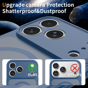 <span class=keywords><strong>Funda</strong></span> Magnética Personalizada para <span class=keywords><strong>iPhone</strong></span> 18 17 16 15 14 <span class=keywords><strong>13</strong></span> <span class=keywords><strong>Pro</strong></span> <span class=keywords><strong>Max</strong></span>, con Cubierta Protectora de Lente Translúcida Azul Mate y Tacto de Piel - Product Image 6