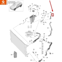 Selang Pendingin Radiator MOBEAR cocok untuk Porsche Macan 95b no. suku cadang. Selang Reservoir Pendingin Mesin 95B121049A, Tangki Ekspansi, dan Breather