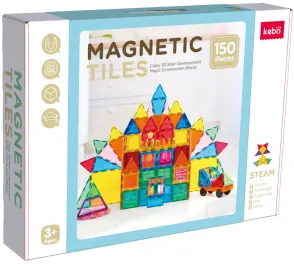 Penjualan terlaris OEM ODM blok bangunan ubin magnetik pendidikan Barat ABS mainan konstruksi plastik dapat disesuaikan anak-anak