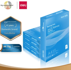 Papel de impresora Deli 7754 alta calidad <span class=keywords><strong>Bering</strong></span> <span class=keywords><strong>Sea</strong></span> A4 70g 500 hojas * 8 paquetes de papel para rascar 4000 hojas FCL - Product Image 2