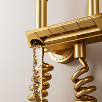 Ensemble de robinetterie de douche de luxe en métal avec affichage LCD pour salle de bain