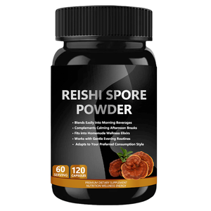 Pó de Esporos de <span class=keywords><strong>Reishi</strong></span> que Pode Integrar-se Facilmente à Vida Diária, 60 Porções, 120 Cápsulas de Pó de Esporos de <span class=keywords><strong>Reishi</strong></span> - Product Image 1