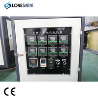 Machine de soufflage de bouteilles d'eau en PET semi-automatique LS-B5L-2, capacité de 100 ml à 7 L, 700 BPH, PLC Mitsubishi